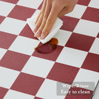 Ohocut Red Checkered Dish Drying Mat - Image 5