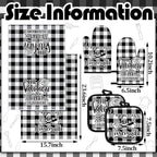 Sratte 6 Pcs Kitchen Decor Accessories Set Farmhouse Towels Pot Holders Oven - Image 4