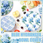 Patelai 10 Pcs Bowl Covers Reusable in 5 Size Stretch Cloth Fabric Elastic Food - Image 3