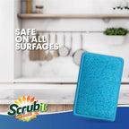 SCRUBIT - Scrub and Wipe Cleaning Pads – Dual Sided Scouring Pad and Dish - Image 3