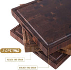 AZRHOM Large End Grain Walnut Wood Cutting Board 17x13x1.5 in Thick Butcher - Image 7
