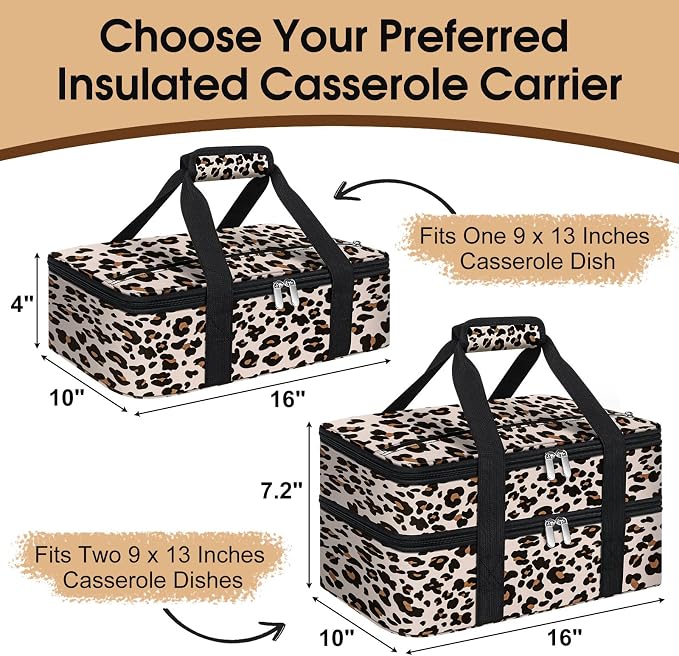Insulated Casserole Carrier, Portable Casserole Carrier - Image 2