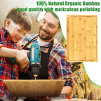 Eaasty 12 Set Extra Large Plain Cutting Board Bulk Heavy Duty Wood Cutting - Image 6