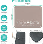 Coffee Bar Mat for Countertops 18inx24in, Absorbent Hide Stain Anti-Slip Cafe - Image 5