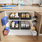Mustorn 4 Pack Adhesive Cabinet Door Organizer, Lid Organizers Inside Cabinet - Image 3