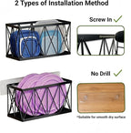 4 Pack Cabinet Door Organizer, Adhesive Inside Cabinet Door Storage - Image 4