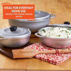 IMUSA Caldero Stock Pot with Lid 3pc Set, 1.5/3.5/7 QT, Cast Aluminum, Riveted - Image 7