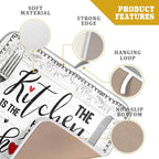 White Kitchen Dish Drying Mat 16x18 Inch Knife Fork Dish Drainer Rack Mats - Image 4