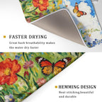 Cute Floral Dish Drying Mat for Kitchen Counter 18x24, Spring Summer Decorative - Image 3