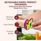 Kitchtic Rolling Pin with Thickness Rings - Image 4