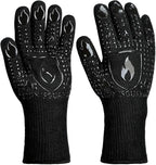 BBQ & Grill Gloves, Oven Gloves, 1472°F Silicone Oven Mitts Heat Resistant by IGNISGUARD