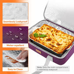Lifewit Insulated Double Decker Casserole Carrier, Expandable Lasagna Lugger - Image 5