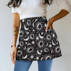 Server Apron with 3 Pockets, Waterproof Oil Waitress Waiter Half Apron - Image 2
