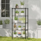 DUMOS 5-Tier Metal Wire Storage Shelves, Adjustable Standing Storage Rack Shelf - Image 2