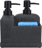 Kitchen Hand Soap and Dish Soap Dispenser Set, Dual Soap Dispenser by Deobath