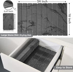 Large Stone Dish Drying Mat for Kitchen Counter, Quick Dry Stones Dishes Mats - Image 2