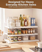 EVERIE Extendable 3-Tier Kitchen Cabinet & Pantry Organizer - Image 4