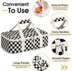 Corduroy Casserole Carrier, Insulated Lasagna Lugger - Image 3