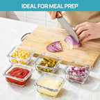 Vtopmart 5Pack 5oz Small Glass Storage Containers - Image 5
