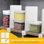 JOY DECOR 8 Pack Acrylic White Shelf Dividers - Image 4