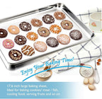 TeamFar Cookie Sheets with Cooling Racks, 17.6 x 13 x 1 Inch Stainless Steel - Image 6