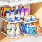 Delamu 2-Tier Multi-Purpose Bathroom Under Sink Organizers and Storage - Image 8