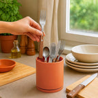 D'vine Dev 360° Rotating Utensil Holder – 5" Kitchen Utensil Crock - Image 5