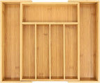 VaeFae Bamboo Drawer Organizer, Expandable Silverware Drawer Organizer by VaeFaeDirect