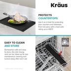 Kraus Multipurpose Workstation Sink Roll-Up Dish Drying Rack, Colander and - Image 7