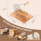 CAWIU Manual Bread Slicer with Hand Crank- Adjustable Thickness Bread Cutter - Image 6