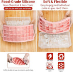 Silicone Ice Cube Tray with Leak-Proof Lid & Storage Bin - Image 3