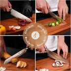 4 Pieces Professional Kitchen Knife Set, Damascus German Stainless Steel Chef - Image 2