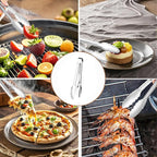 6pcs Stainless Steel Serving Tongs Gold or Silver Plated 9inch Heavy Duty - Image 3