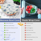 5-Size Reusable Beeswax Bowl Covers - Image 7