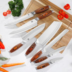 MSY BIGSUNNY 7-PCS Kitchen Knife Set, German Stainless Steel - Image 5