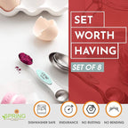 Spring Chef Stainless Steel Magnetic Measuring Spoons Set of 8 - Image 3