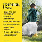 Glad ForceFlex Tall Kitchen Drawstring Trash Bags, 13 Gal, Fragrance Free - Image 5