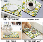 Dish Drying Mat for Kitchen Counter 2 Pack - Image 6