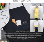 DII unisex Chef Style Cotton Apron - Image 9