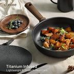 CAROTE 24Pcs Nonstick Kitchen Titanium Cookware Sets, Non stick Pots and Pans - Image 5