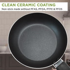 Ecolution Easy Clean Ceramic Nonstick Cookware Set, Dishwasher Safe Kitchen - Image 3