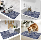 LuxStep Dish Drying Mat Super Absorbent Kitchen Counter Mat Rubber Backing - Image 7