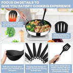 TeamFar 8 PCS Silicone Cooking Utensils - Image 3