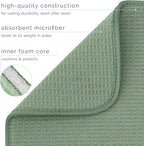 S&T INC. Dish Drying Mat, 16” x 18”, Absorbent Microfiber Kitchen Counter Mat - Image 3