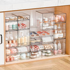 Yieach 8 Pack Small Stackable Storage Bins, Medicine Cabinet Organizer - Image 7