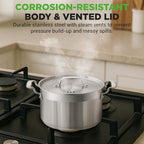 NutriChef 5-Quart Stainless Steel Stockpot - Image 5
