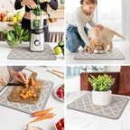 WISELIFE Dish Drying Mat Super Absorbent Drying Mat Large Dish Drying Mats - Image 6