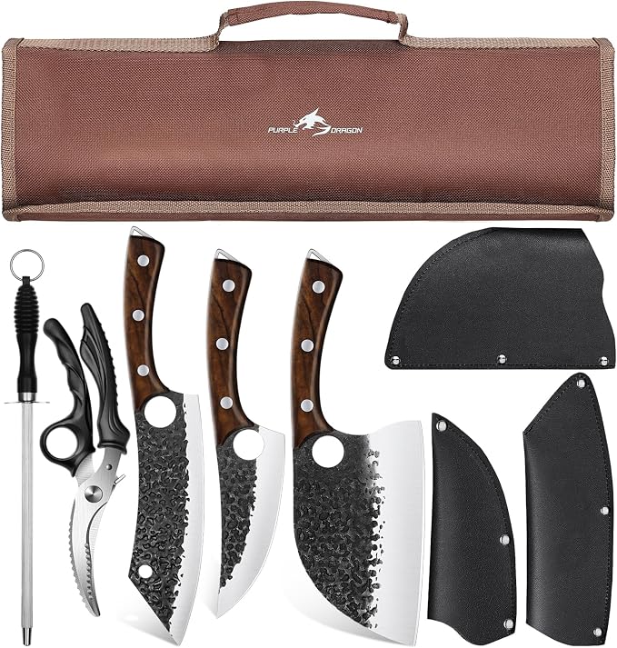 Purple Dragon Butcher Knife Set by PurpleDragon