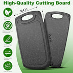 Cutting Boards, 15.7"×9.4" Plastic Chopping Board Made From Natural Food Grade - Image 2