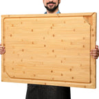 36 x 24 Extra Large Bamboo Cutting Board by HIWARE